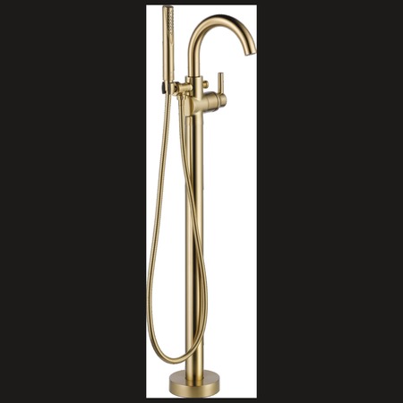 Delta Single hole installation Hole Floor-Mount Tub Filler Faucet, Champagne Bronze T4759-CZFL
